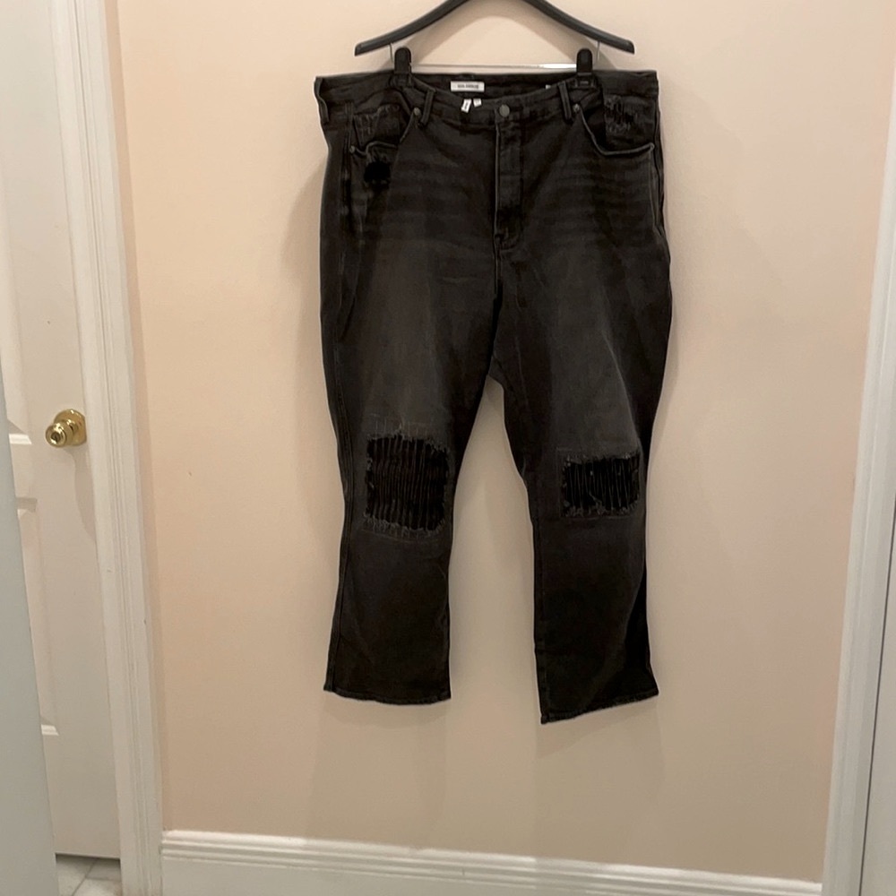 PLUS  Size NWT GOOD AMERICAN CURVE SZ 22 BLACK JEANS